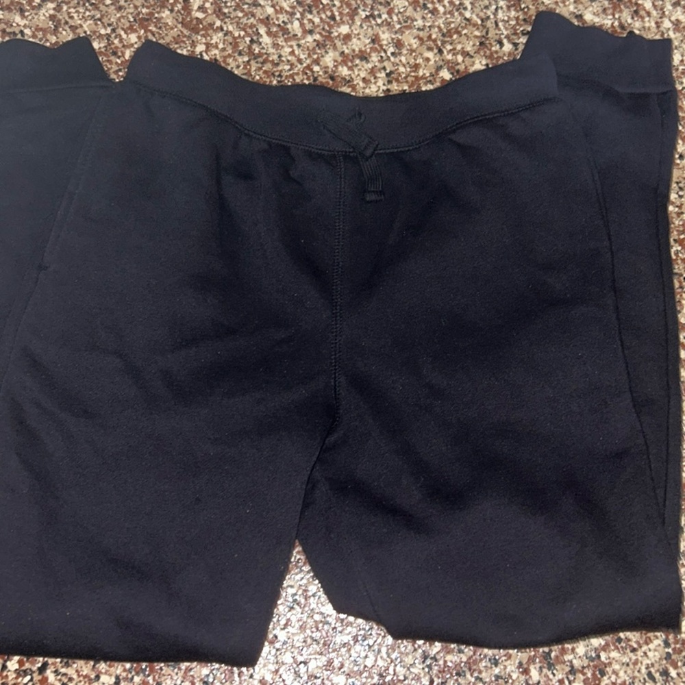 Black joggers sweat pants children place size 14 like new